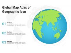 Global Map Atlas Of Geographic Icon