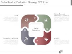 Global market evaluation strategy ppt icon