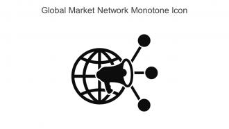 Global Market Network Monotone Icon In Powerpoint Pptx Png And Editable Eps Format