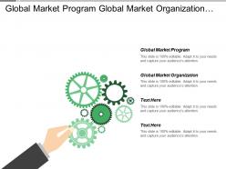 Global market program global market organization financial analysis