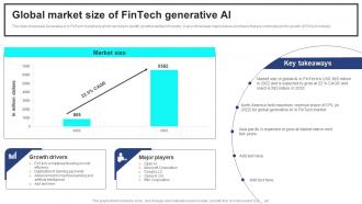 Global Market Size Of Fintech Generative AI Strategic Guide For Generative AI Tools And Technologies AI SS V