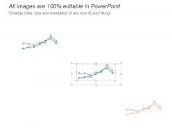Global market trends line graph powerpoint slide