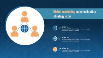 Global Marketing Communication Strategy Icon