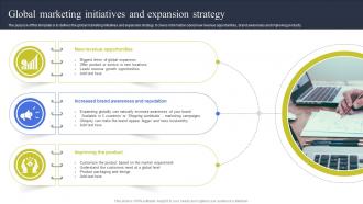 Global Marketing Initiatives And Expansion Strategy