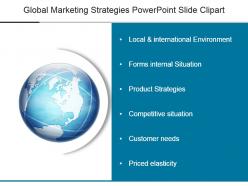 Global marketing strategies powerpoint slide clipart