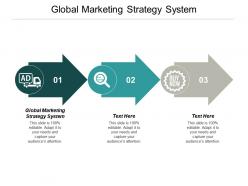 Global marketing strategy system ppt powerpoint presentation summary layout cpb