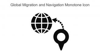 Global Migration And Navigation Monotone Icon In Powerpoint Pptx Png And Editable Eps Format