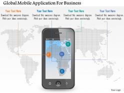 Global mobile application for business powerpoint templates