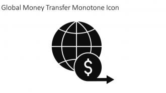 Global Money Transfer Monotone Icon In Powerpoint Pptx Png And Editable Eps Format