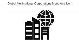 Global Multinational Corporations Monotone Icon In Powerpoint Pptx Png And Editable Eps Format