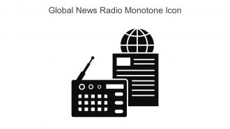 Global News Radio Monotone Icon In Powerpoint Pptx Png And Editable Eps Format