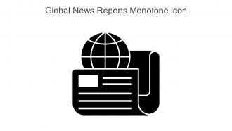 Global News Reports Monotone Icon In Powerpoint Pptx Png And Editable Eps Format