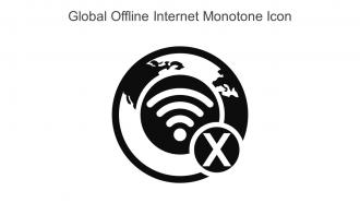 Global Offline Internet Monotone Icon In Powerpoint Pptx Png And Editable Eps Format