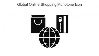 Global Online Shopping Monotone Icon In Powerpoint Pptx Png And Editable Eps Format