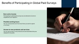 Global Paid Surveys Powerpoint Presentation And Google Slides ICP Interactive Slides