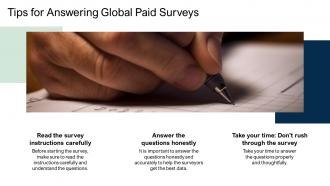 Global Paid Surveys Powerpoint Presentation And Google Slides ICP Visual Slides