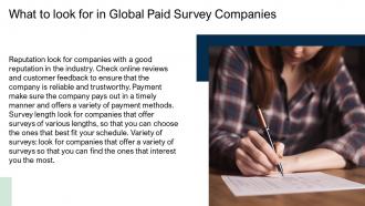 Global Paid Surveys Powerpoint Presentation And Google Slides ICP Professionally Slides
