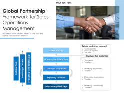 Global partnership framework for sales operations management