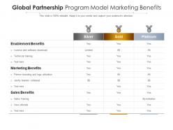 Global partnership program model marketing benefits
