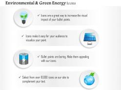 Global power generation for green energy and environment editable icons