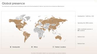 Global Presence Creative Agency Company Profile Ppt Show Graphics Tutorials