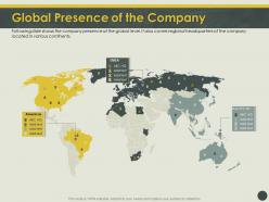 Global presence of the company global ppt powerpoint presentation inspiration