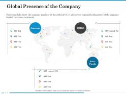 Global presence of the company m2535 ppt powerpoint presentation file show