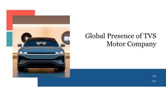 Global Presence Of TVS Motor Company PPT Mockup AT