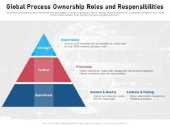 Global process ownership roles and responsibilities