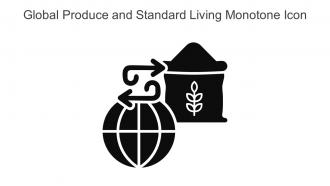 Global Produce And Standard Living Monotone Icon In Powerpoint Pptx Png And Editable Eps Format