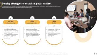 Global Product Expansion Develop Strategies To Establish Global Mindset