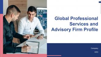 Global Professional Services And Advisory Firm Profile PPT Mockup ACP