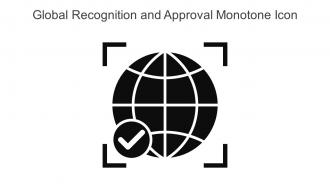 Global Recognition And Approval Monotone Icon In Powerpoint Pptx Png And Editable Eps Format