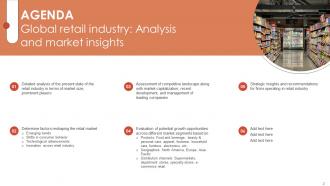 Global Retail Industry Analysis And Market Insights PPT Powerpoint Presentation Slides IR Compatible Captivating