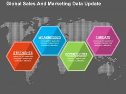 Global sales and marketing data update flat powerpoint design