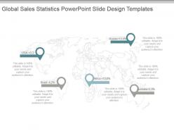 Global sales statistics powerpoint slide design templates