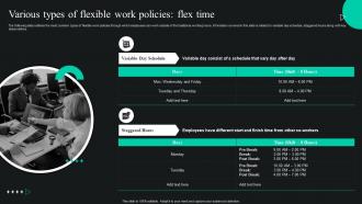Global Shift Towards Flexible Working Various Types Of Flexible Work Policies Flex Time