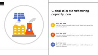 Global Solar Manufacturing Capacity Icon