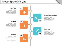 Global spend analysis ppt powerpoint presentation gallery mockup cpb