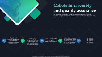 Global Statics Of Collaborative Robots IT Cobots In Assembly And Quality Assurance