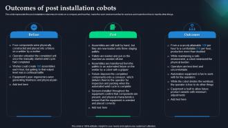 Global Statics Of Collaborative Robots IT Outcomes Of Post Installation Cobots