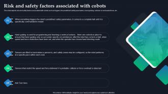 Global Statics Of Collaborative Robots IT Risk And Safety Factors Associated With Cobots