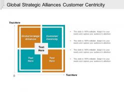 Global strategic alliances customer centricity pooling interest cpb
