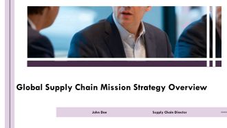 Global Supply Chain Mission Strategy Overview PPT Demonstration AT
