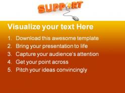 Global support communication powerpoint templates and powerpoint backgrounds 0111
