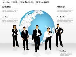 Global team introduction for business powerpoint templates