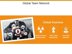 Global team network powerpoint slide background picture