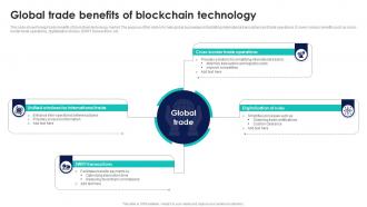 Global Trade Benefits Of Blockchain Technology