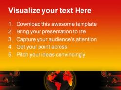 Global warming abstract powerpoint templates and powerpoint backgrounds 0411