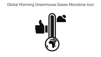 Global Warming Greenhouse Gases Monotone Icon In Powerpoint Pptx Png And Editable Eps Format